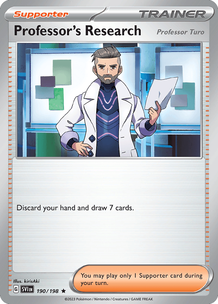 Professor's Research (Professor Turo) Scarlet & Violet card