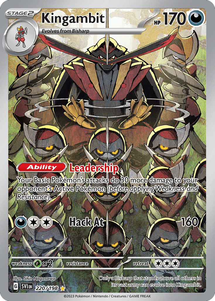 Kingambit Scarlet & Violet card