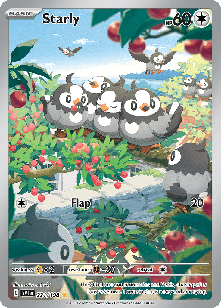Starly Scarlet & Violet card