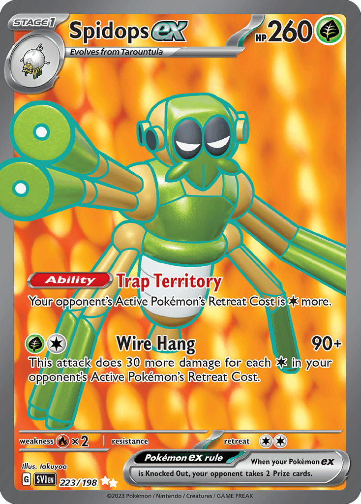 Spidops ex Scarlet & Violet card
