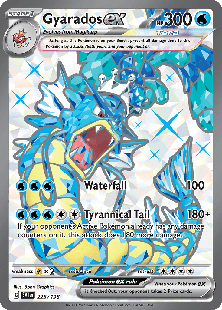 Gyarados ex Scarlet & Violet card