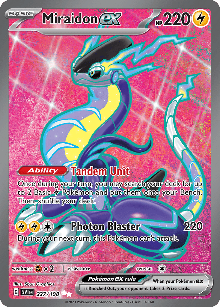 Miraidon ex Scarlet & Violet card
