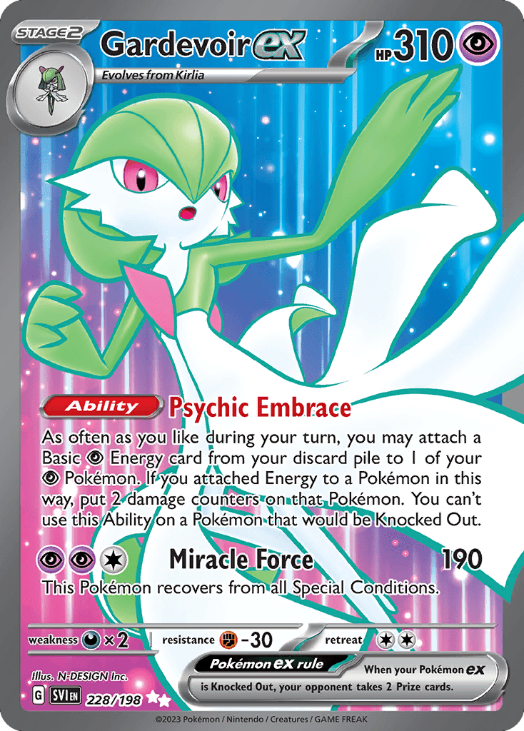 Gardevoir ex Scarlet & Violet card