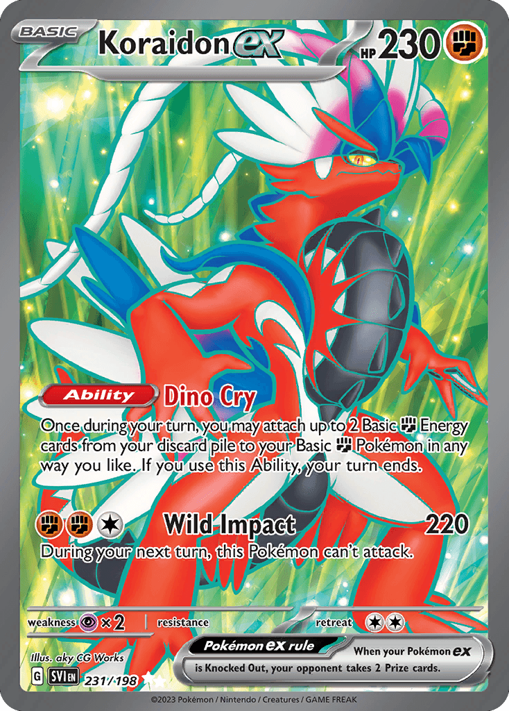 Koraidon ex Scarlet & Violet card