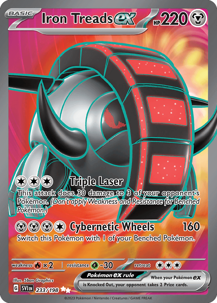 Iron Treads ex Scarlet & Violet card