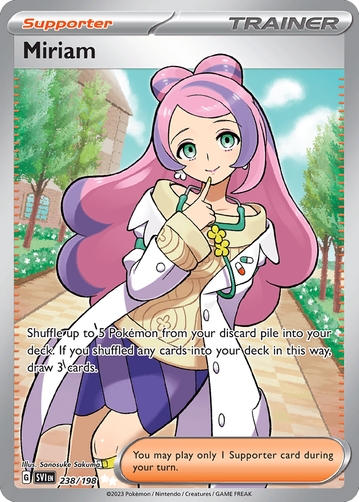 Miriam Scarlet & Violet card
