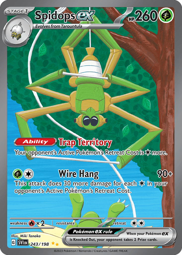Spidops ex Scarlet & Violet card