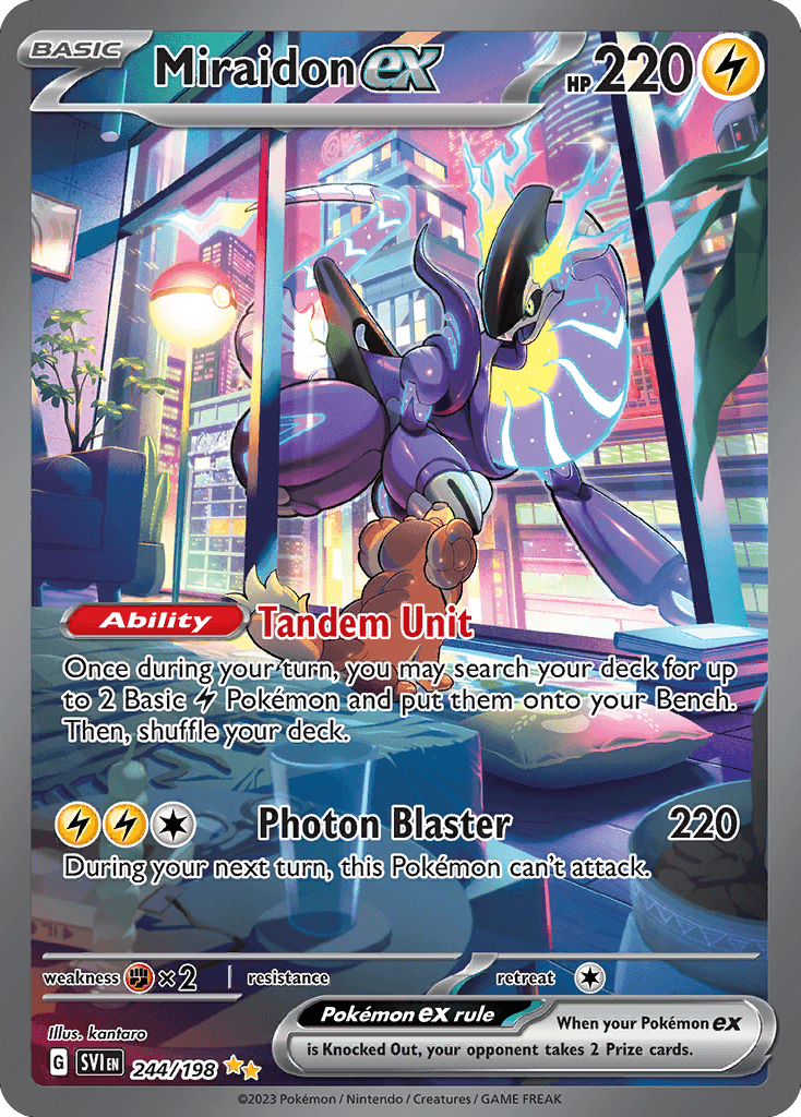 Miraidon ex Scarlet & Violet card