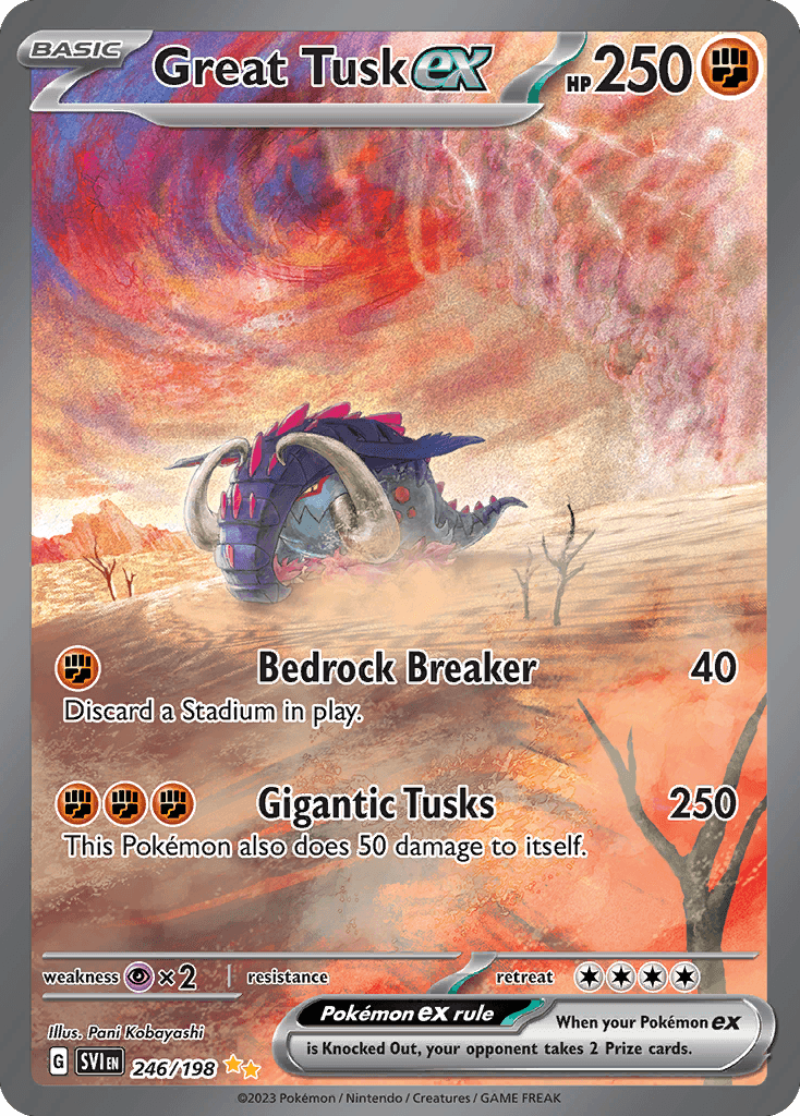 Great Tusk ex Scarlet & Violet card