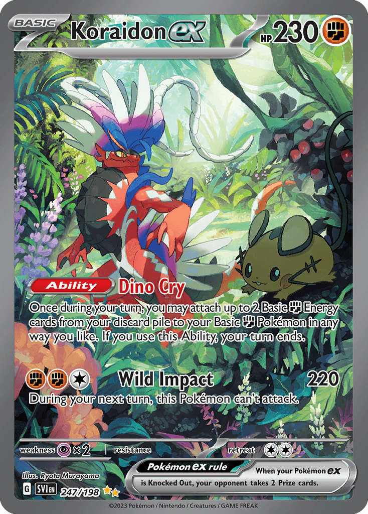 Koraidon ex Scarlet & Violet card