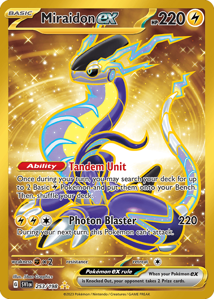 Miraidon ex Scarlet & Violet card