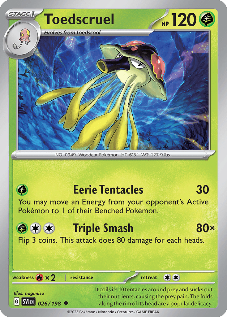 Toedscruel Scarlet & Violet card