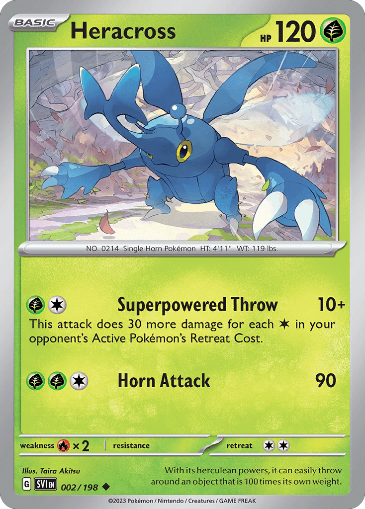 Heracross Scarlet & Violet card