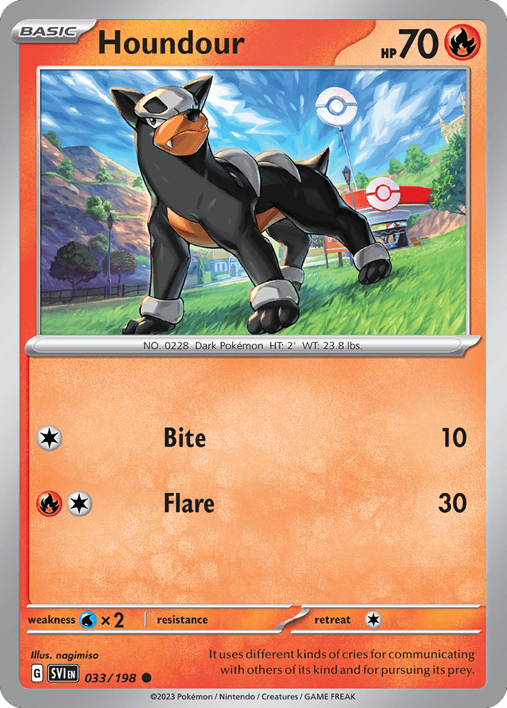 Houndour 宝可梦 card