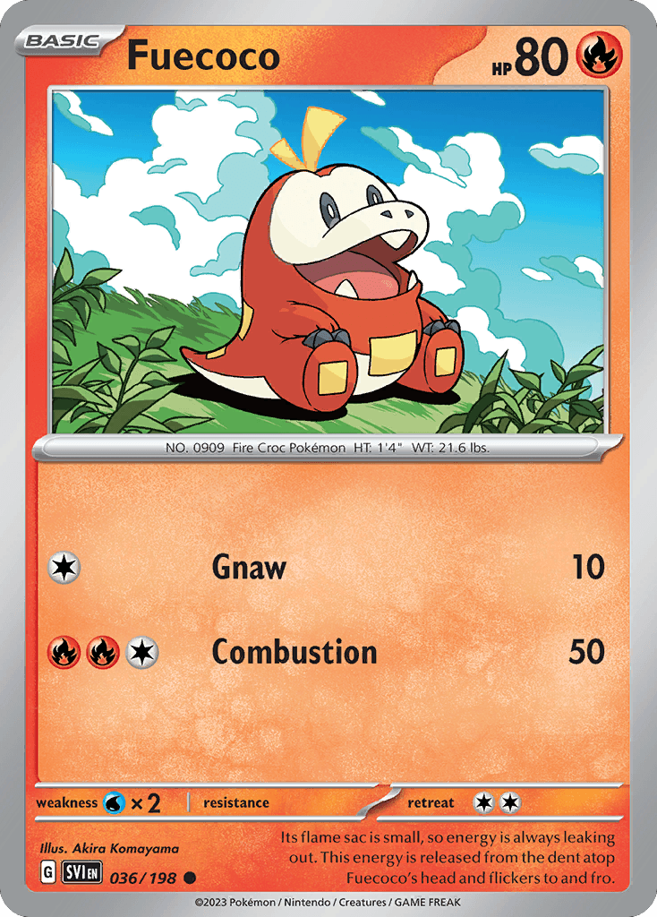 Fuecoco 寶可夢 card