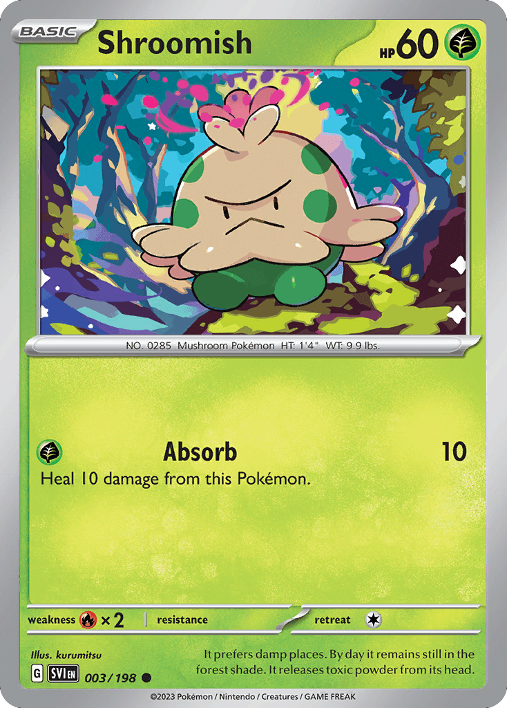 Shroomish Scarlet & Violet card