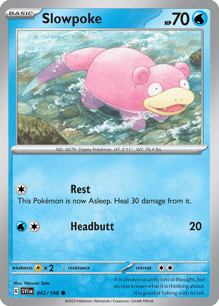 Slowpoke Scarlet & Violet card