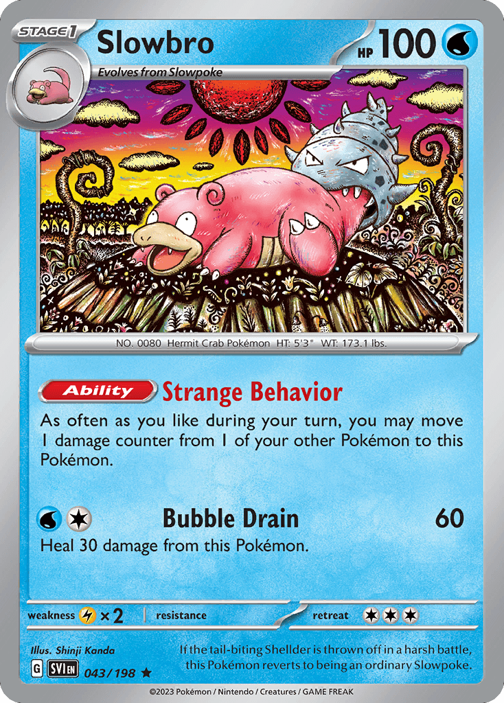 Slowbro Scarlet & Violet card