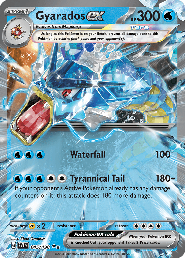 Gyarados ex Scarlet & Violet card