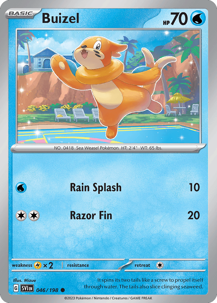 Buizel Scarlet & Violet card
