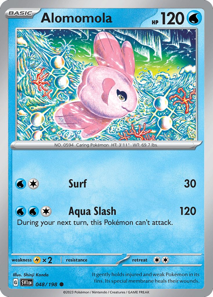 Alomomola Scarlet & Violet card