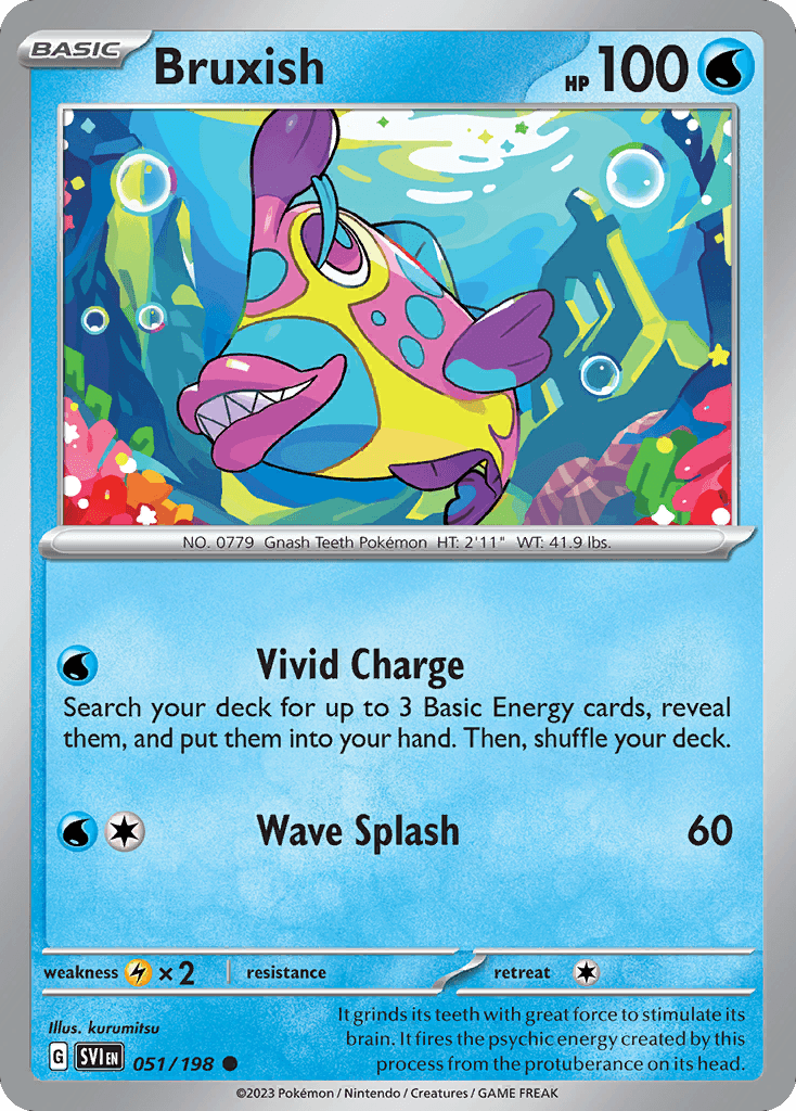 Bruxish Scarlet & Violet card