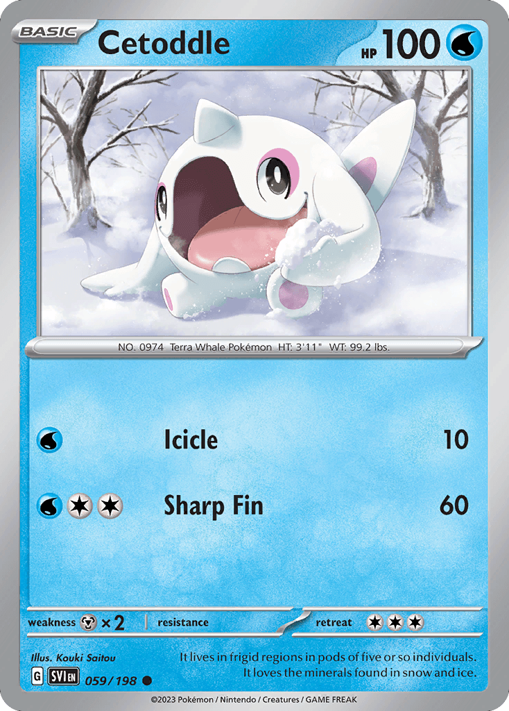 Cetoddle 寶可夢 card