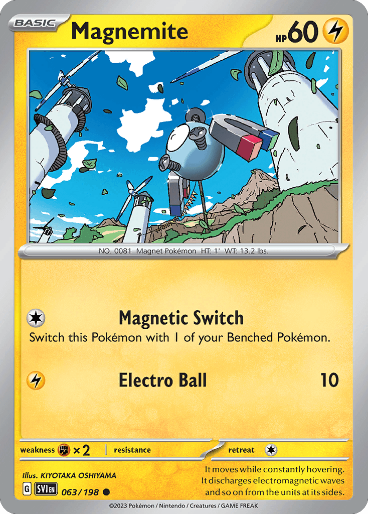 Magnemite Scarlet & Violet card
