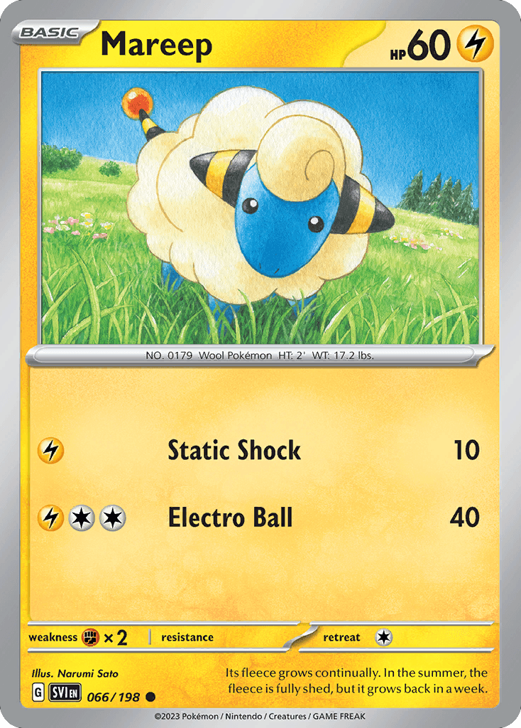 Mareep 寶可夢 card