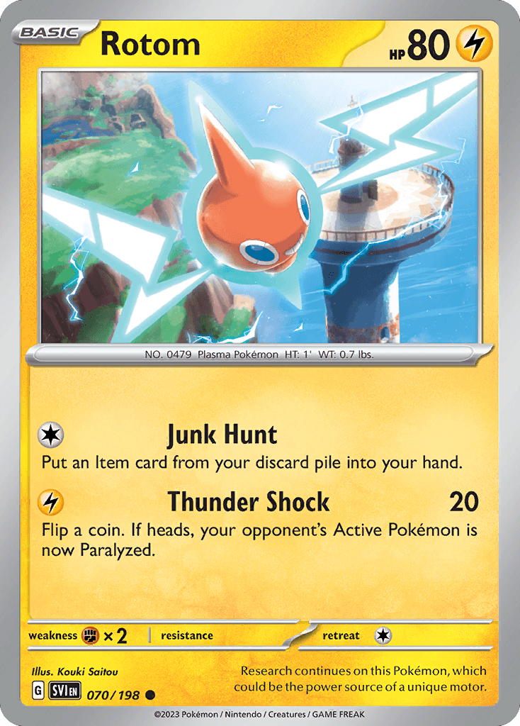Rotom Scarlet & Violet card