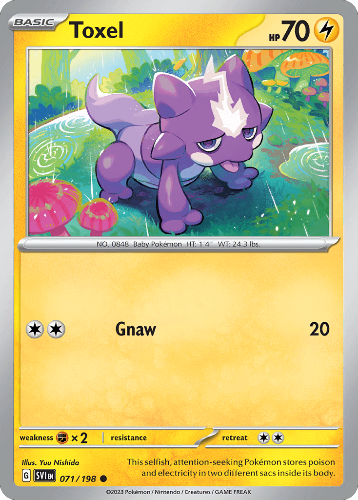 Toxel Scarlet & Violet card
