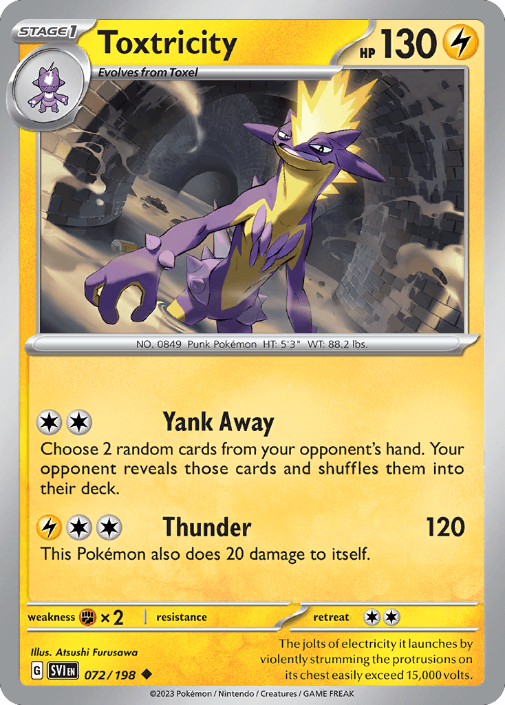 Toxtricity Scarlet & Violet card