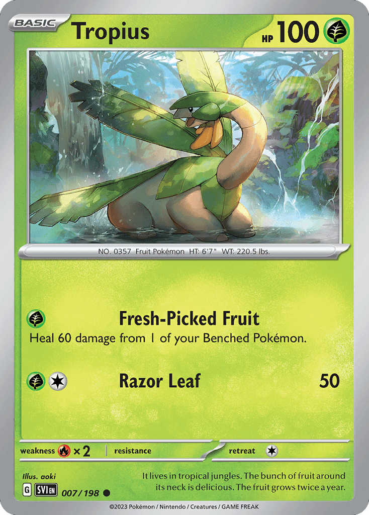 Tropius Scarlet & Violet card
