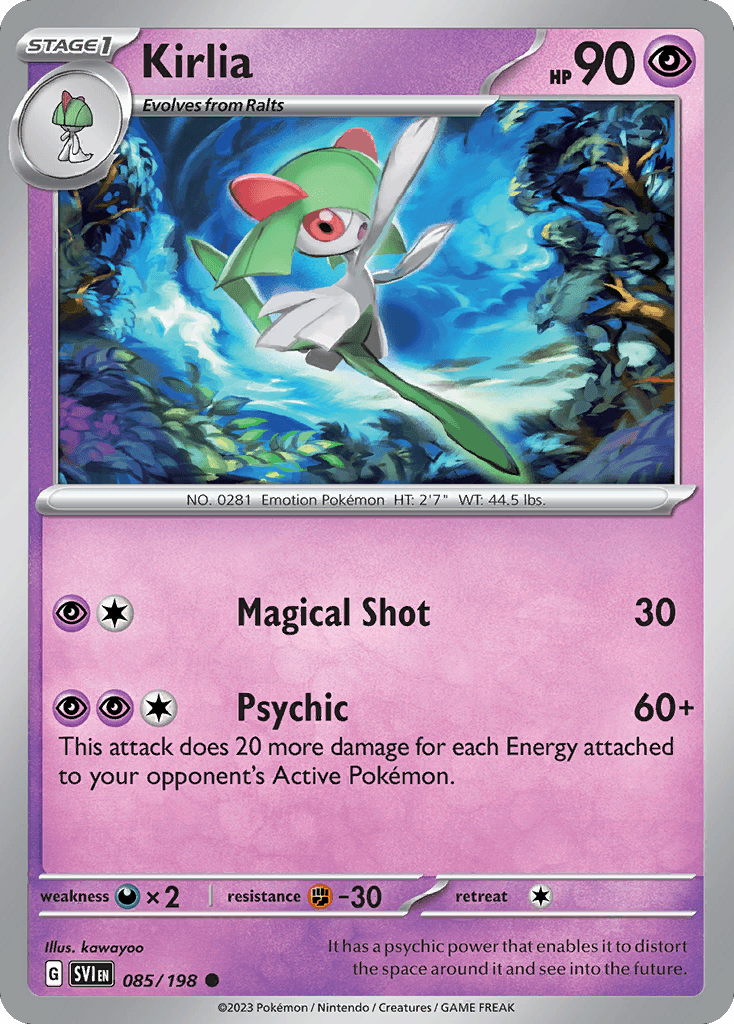 Kirlia Scarlet & Violet card