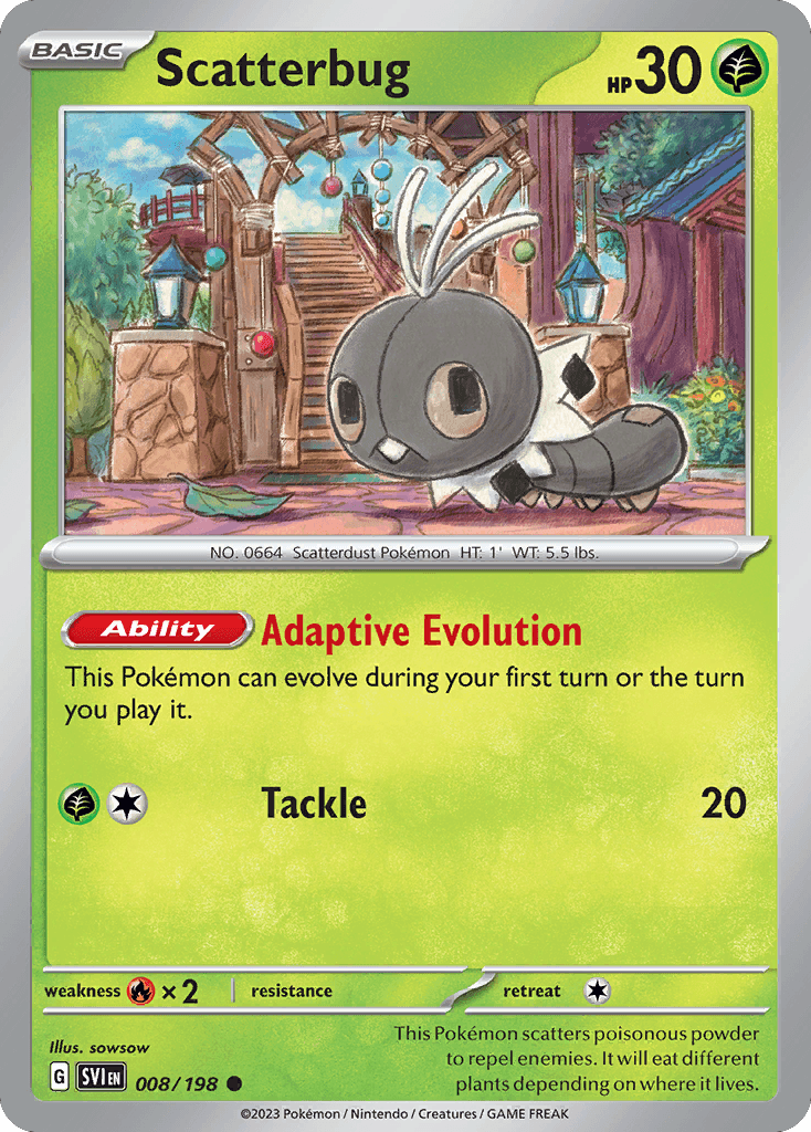 Scatterbug 宝可梦 card