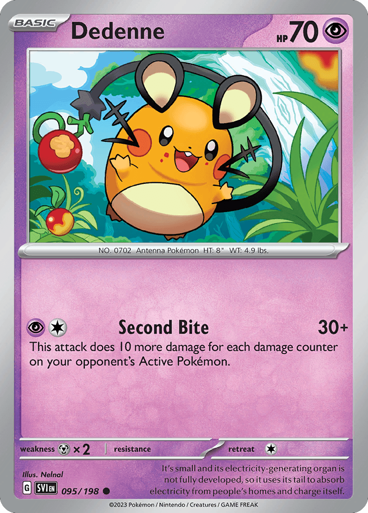 Dedenne Scarlet & Violet card