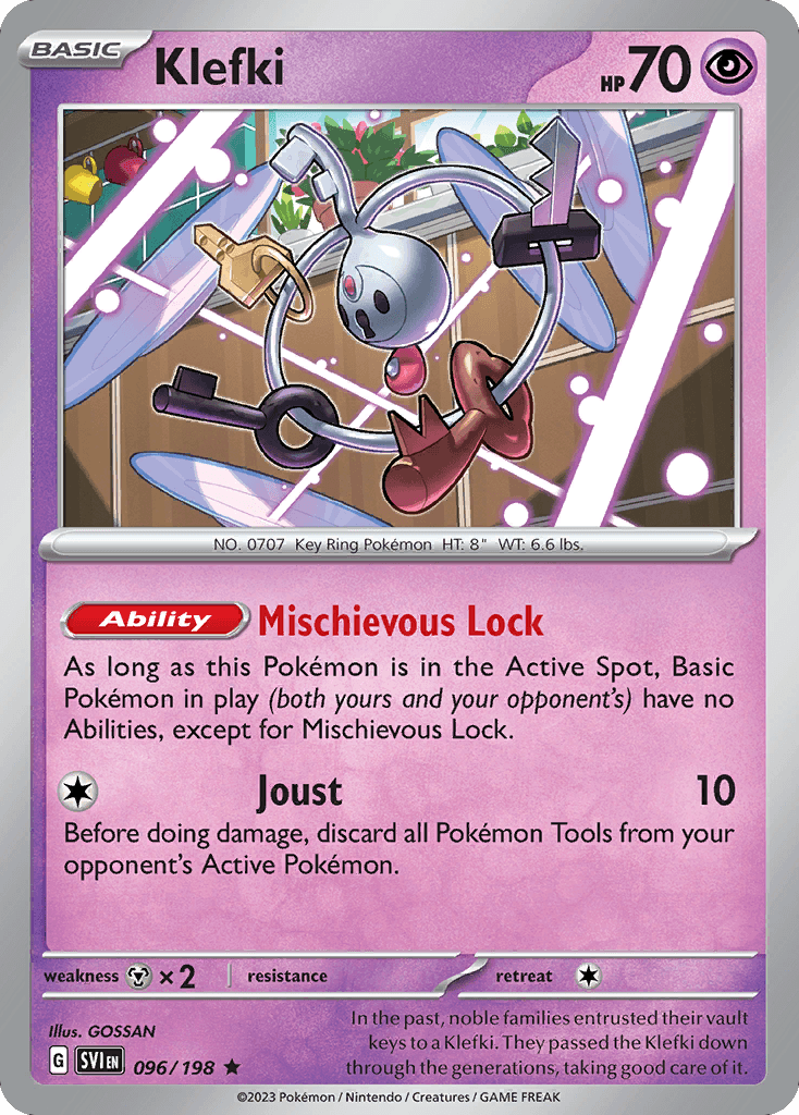 Klefki Scarlet & Violet card
