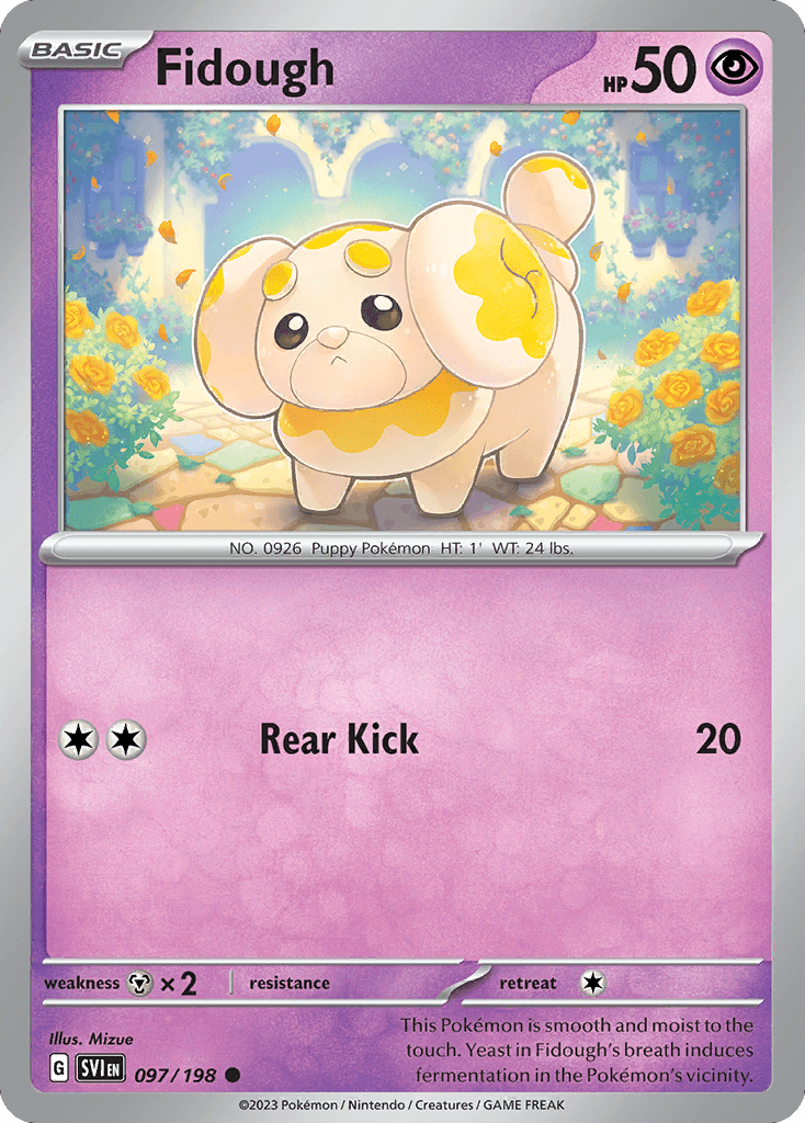 Fidough Scarlet & Violet card