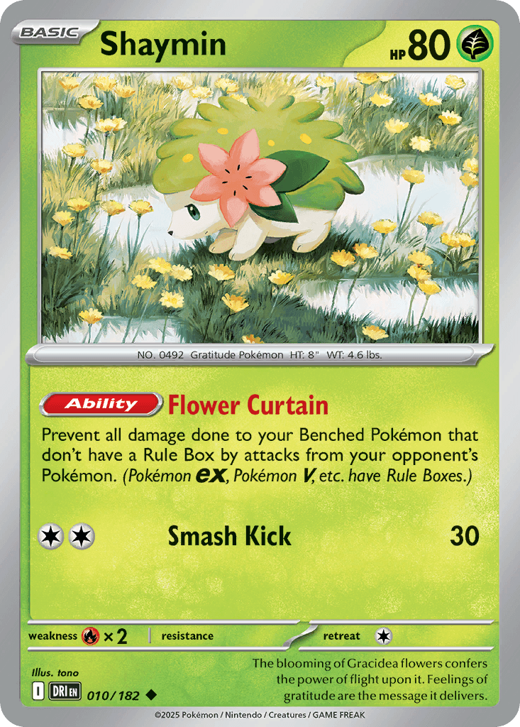 Shaymin Destined Rivals card
