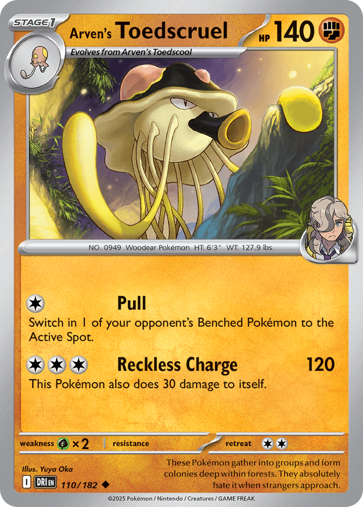 Arven's Toedscruel Destined Rivals card