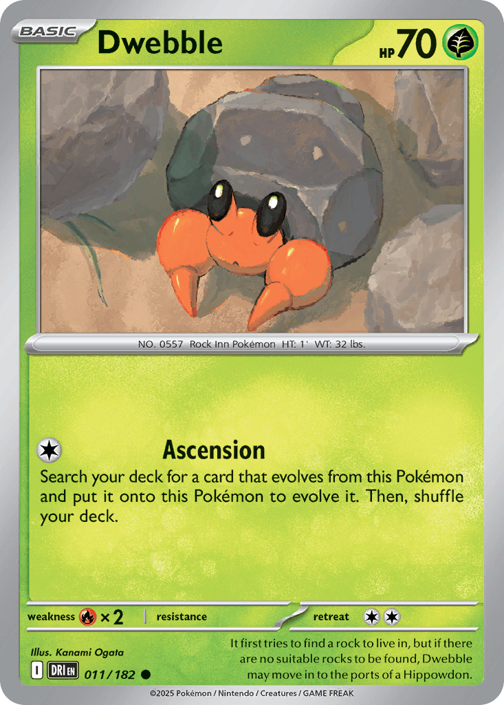 Dwebble Destined Rivals card