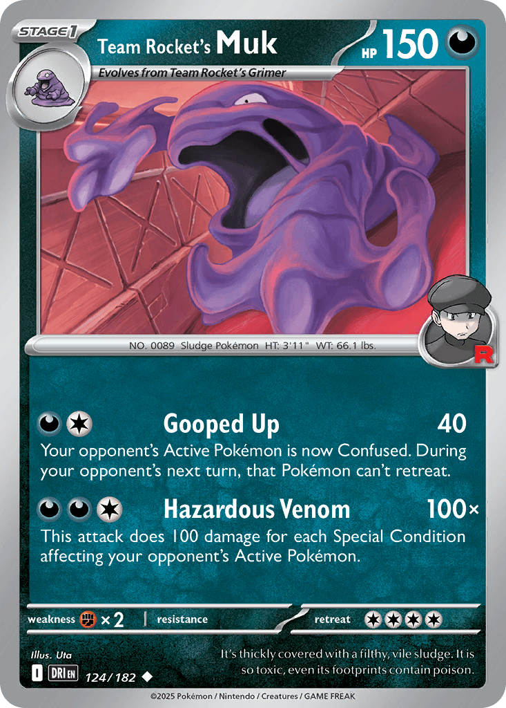 Team Rocket's Muk Destined Rivals card