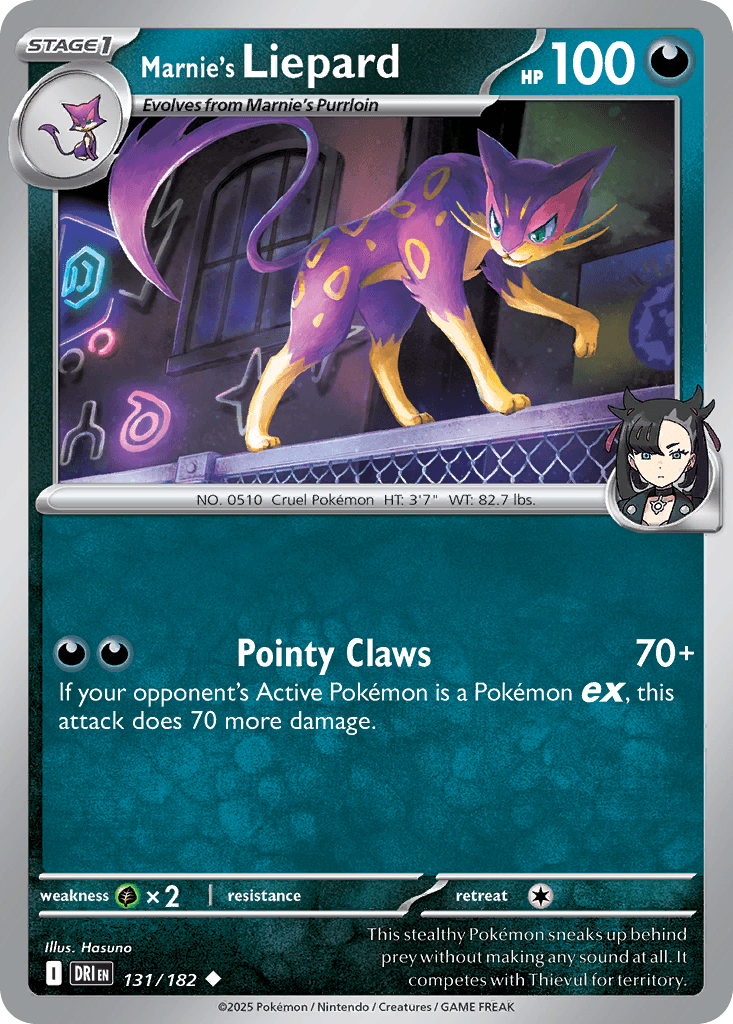 Marnie's Liepard Destined Rivals card