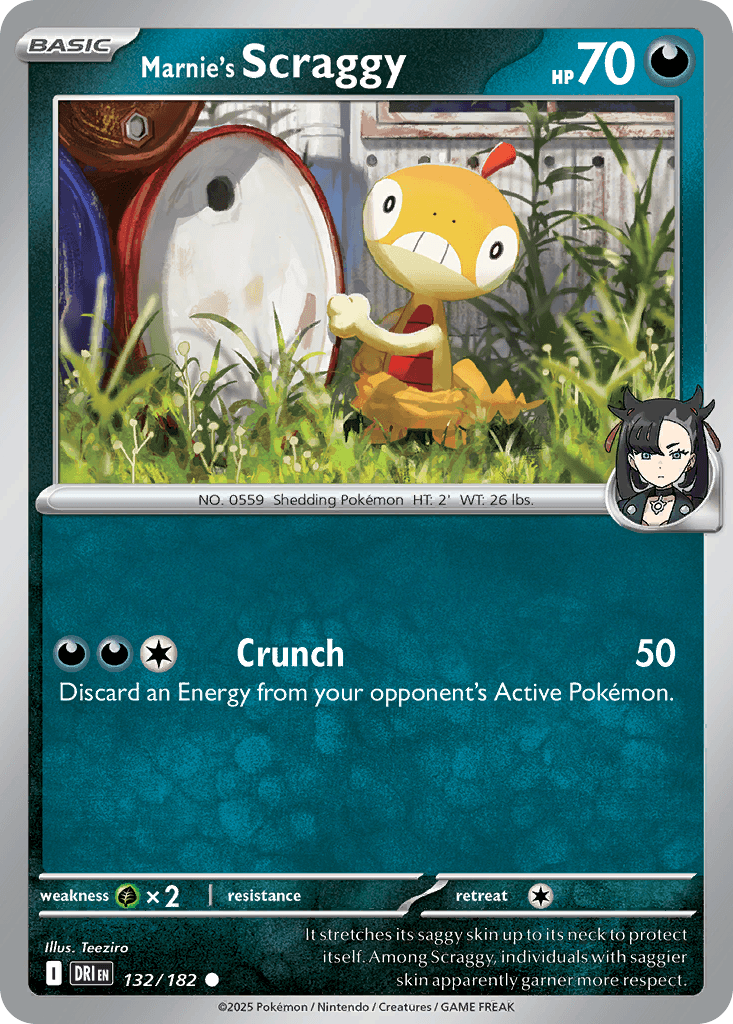 Marnie's Scraggy Destined Rivals card