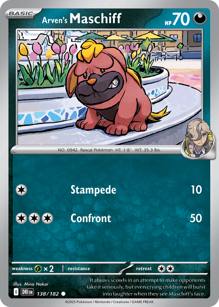 Arven's Maschiff Destined Rivals card