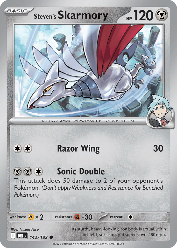 Steven's Skarmory Destined Rivals card