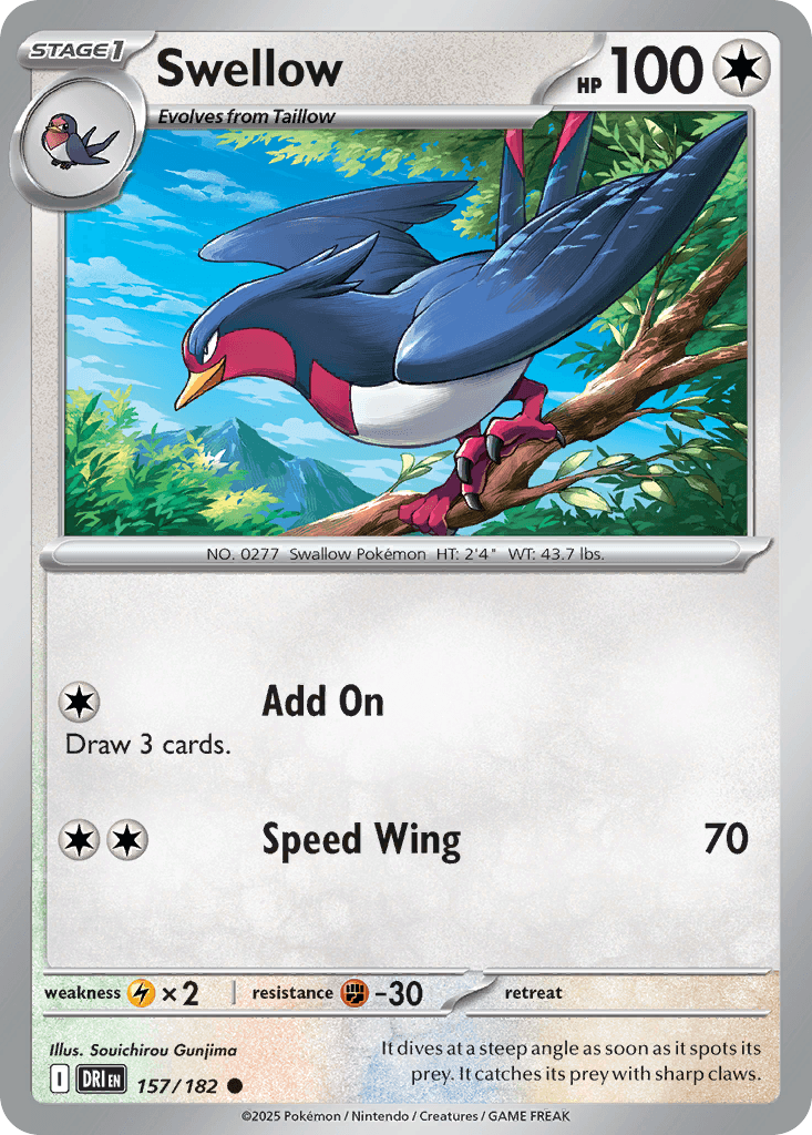 Swellow Destined Rivals card