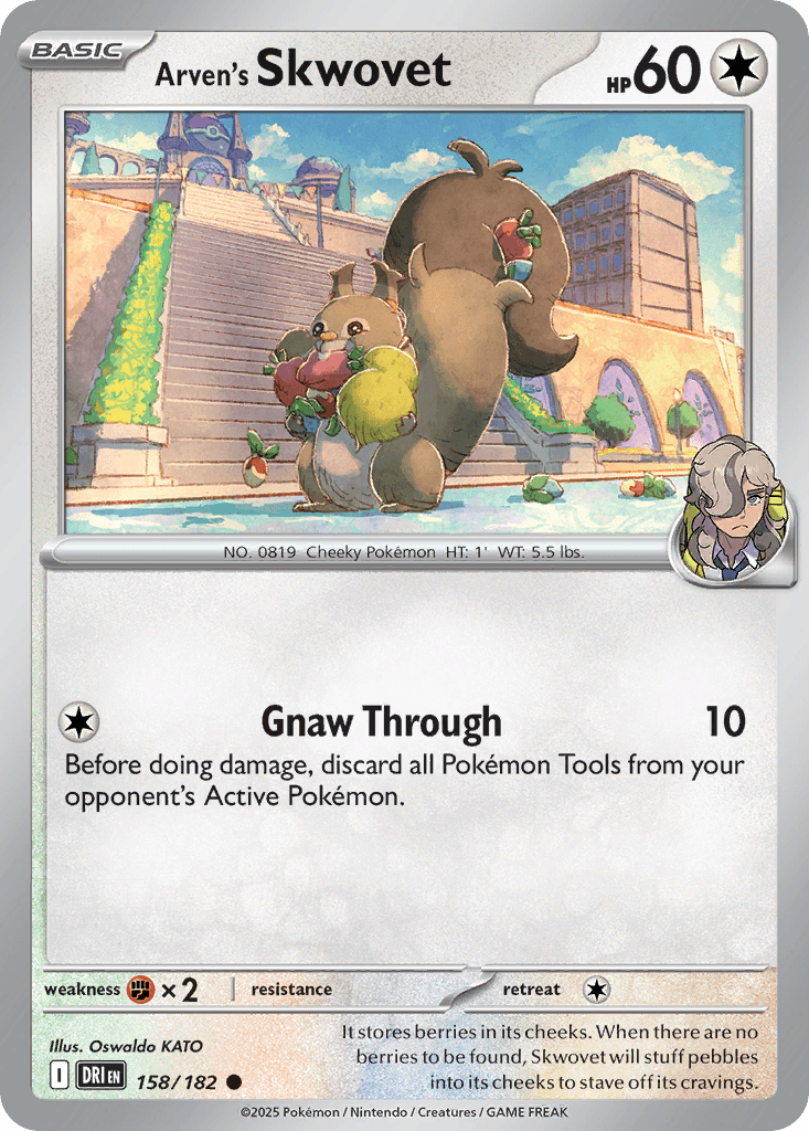 Arven's Skwovet Destined Rivals card