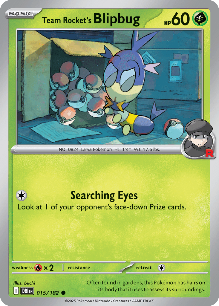 Team Rocket's Blipbug Destined Rivals card