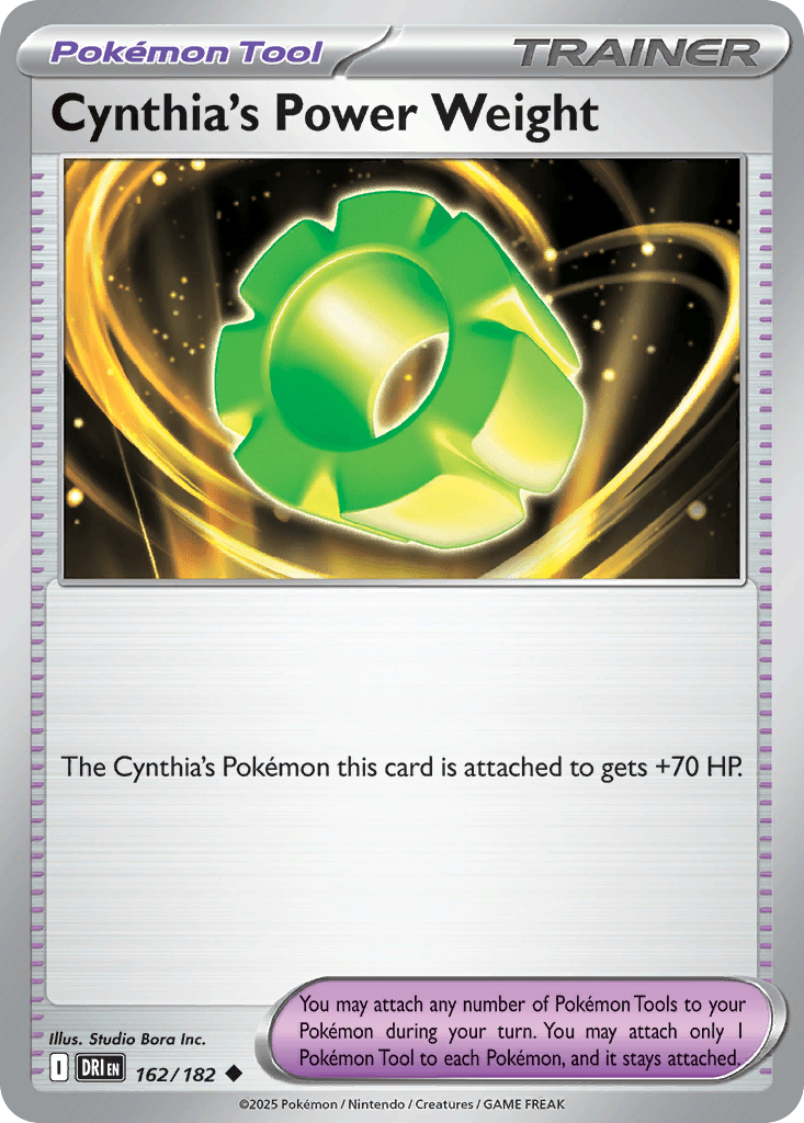 Cynthia's Power Weight Destined Rivals card
